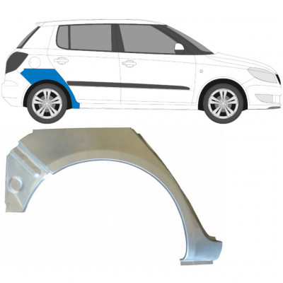 Painel de reparação do guarda-lamas traseiro para Skoda Fabia 2007-2015 / Direito 6998