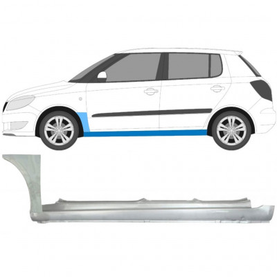 Painel de reparação da soleira com guarda-lamas dianteiro para Skoda Fabia 2007-2015 / Esquerdo 11171