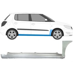 Soleira completa com reparação de guarda-lamas dianteiro para Skoda Fabia II 2007-2015 / Direito / Conjunto 11170