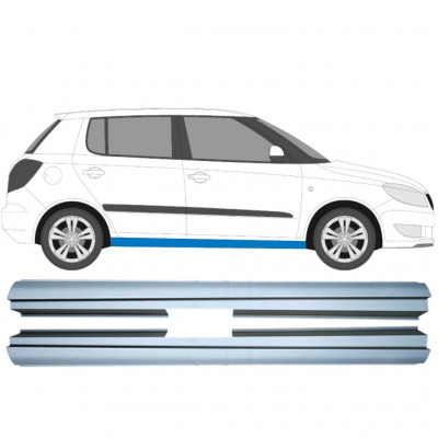 Painel de reparação da soleira para Skoda Fabia 2007-2015 / Esquerda+Direita / Conjunto 10615