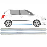 Painel de reparação interna da soleira para Skoda Fabia II 2007-2015 / Esquerda+Direita / Conjunto 16893