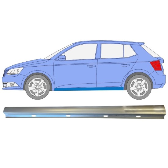 Painel de reparação da parte inferior da soleira para Skoda Fabia 2014- / Esquerdo 14816
