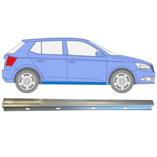 Painel de reparação da parte inferior da soleira