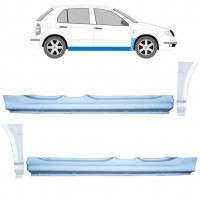 Painel de reparação da soleira com guarda-lamas dianteiro para Skoda Fabia 1999-2007 11169