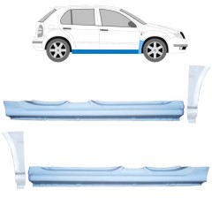 Soleira completa com reparação de guarda-lamas dianteiro para Skoda Fabia I 1999-2007 / Conjunto 11169