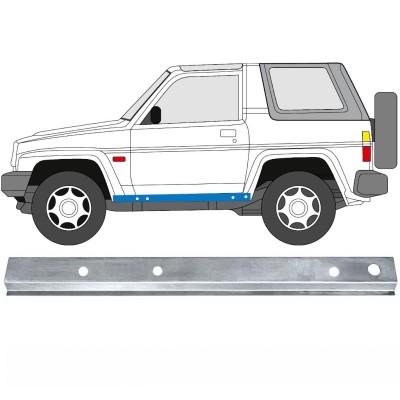 Painel de reparação interna da soleira para Daihatsu Feroza Rocky Fourtrak 1984-1993 / Esquerdo 17011
