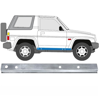 Painel de reparação interna da soleira para Daihatsu Feroza Rocky Fourtrak 1984-1993 / Direito 17010
