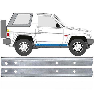 Painel de reparação interna da soleira para Daihatsu Feroza Rocky Fourtrak 1984-1993 / Esquerda+Direita / Conjunto 17012
