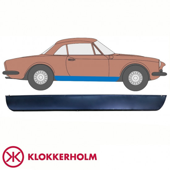 Painel de reparação da soleira para Fiat 124 Spider 1966-1985 / Direito 10715