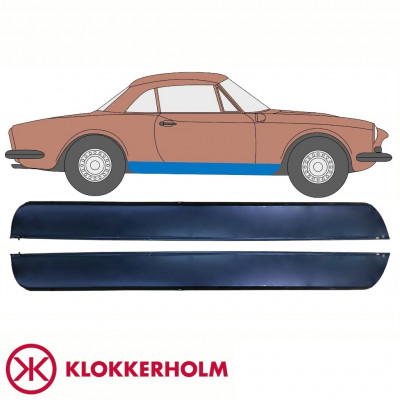 Painel de reparação da soleira para Fiat 124 Spider 1966-1985 / Esquerda+Direita / Conjunto 10717