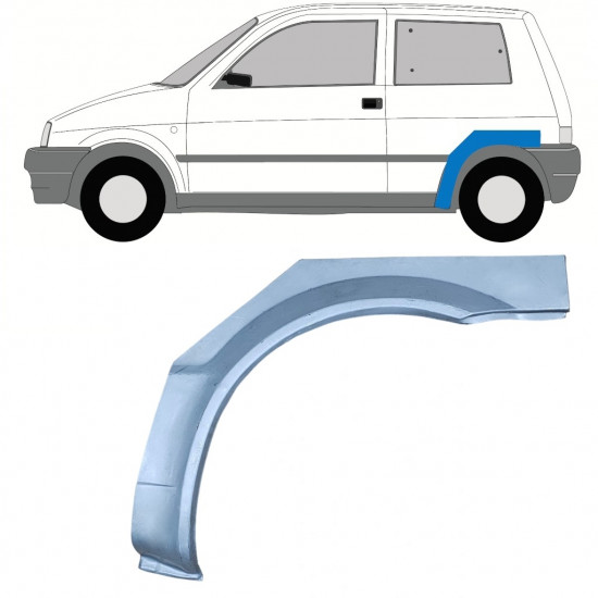 Painel de reparação do guarda-lamas traseiro para Fiat Cinquecento 1991-1998 / Esquerdo 11215