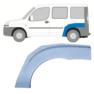 Painel de reparação do guarda-lamas traseiro para Fiat Doblo 2001-2010 / Esquerdo 7707