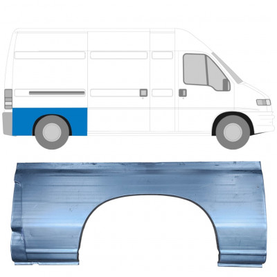 Painel de reparação do guarda-lamas traseiro para Fiat Ducato Boxer Relay 1994- / MWB / LWB / Direito 5753