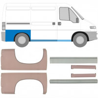 Painel de reparação da soleira com guarda-lamas traseiro para Fiat Ducato Boxer Relay 1994-2006 / SWB / Conjunto 5582