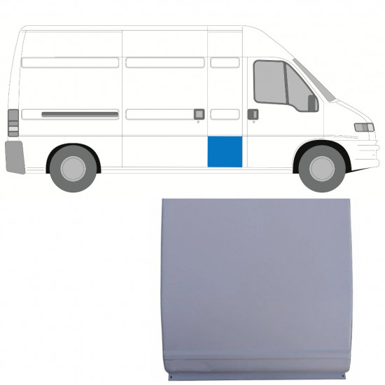 Painel de reparação lateral para Fiat Ducato Boxer Relay Jumper 1994-2006 / Esquerda = Direita (simétrico) 7332