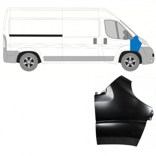 Guarda-lamas dianteiro para Fiat Ducato 2006-2014 / Direito 7280