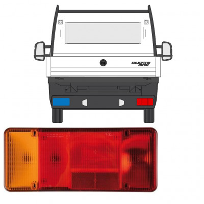 Luz traseira para Fiat Ducato Boxer Relay 2006-2012 / Esquerdo 9004