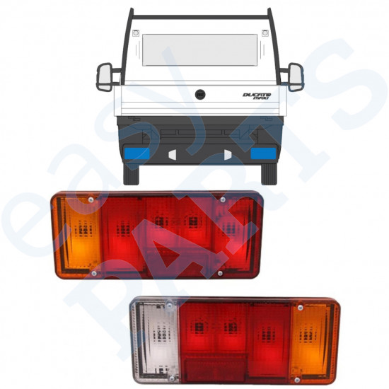 Luz traseira para Fiat Ducato Boxer Relay 2006-2012 / Esquerda+Direita / Conjunto 9841