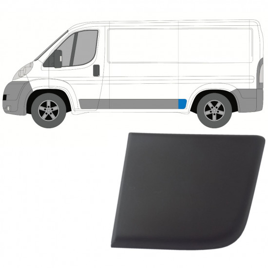 Moldura lateral traseira para Fiat Ducato 2006- / Esquerdo 9020