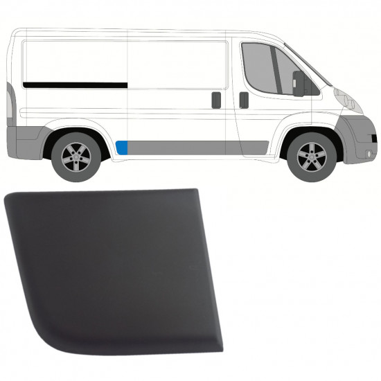 Moldura lateral traseira para Fiat Ducato 2006- / Direito 9019