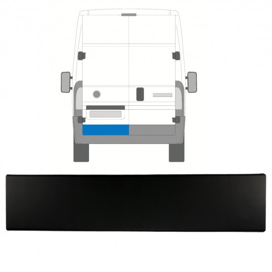 Moldura lateral da porta traseira para Fiat Ducato 2018- / Esquerdo 7806