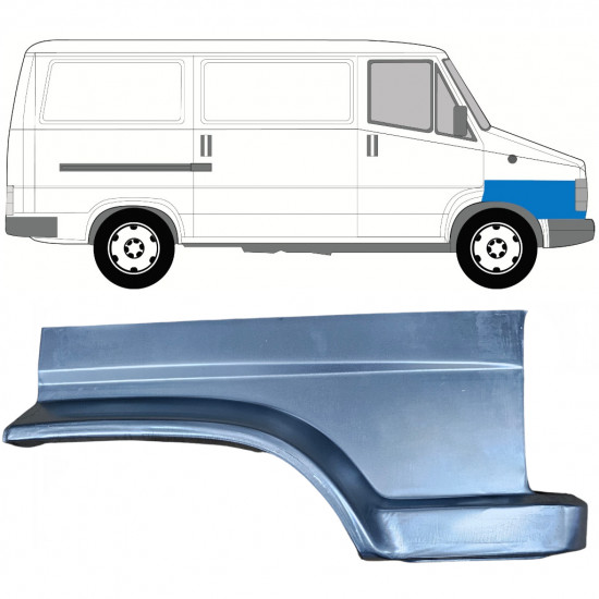 Painel de reparação do guarda-lamas dianteiro para Fiat Ducato / C25 / J5 1990-1994 / Direito 9001
