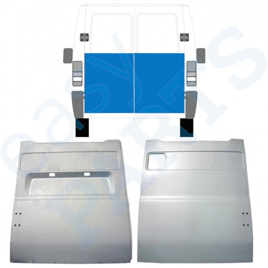Painel de reparação das portas traseiras para Fiat Ducato Boxer Relay Jumper 1994-2006 / Esquerda+Direita / Conjunto 9860