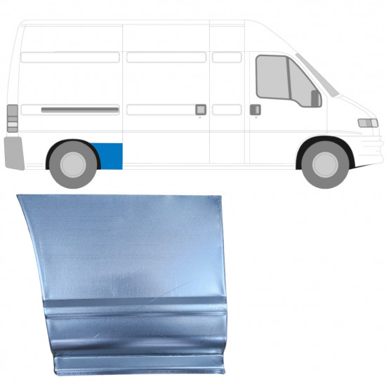 Painel de reparação da parte frontal do guarda-lamas traseiro para Fiat Ducato Boxer Relay 1994-2006 / Direito 6486