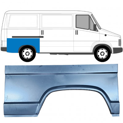 Painel de reparação do guarda-lamas traseiro para Fiat Ducato / C25 / J5 1981-1994 / Direito 6515