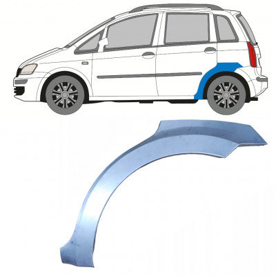 Painel de reparação do guarda-lamas traseiro para Fiat Idea 2004-2011 / Esquerdo 7352