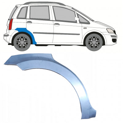 Painel de reparação do guarda-lamas traseiro para Fiat Idea 2004-2011 / Direito 7353