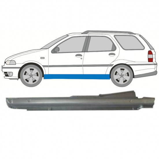 Painel de reparação da soleira para Fiat Palio Weekend 1997-2001 / Esquerdo 8084