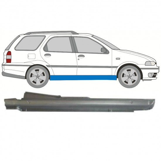 Painel de reparação da soleira para Fiat Palio Weekend 1997-2001 / Direito 8083