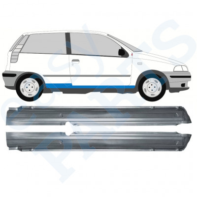 Painel de reparação da soleira para Fiat Punto 1 1993-1999 / Esquerda+Direita / Conjunto 9938