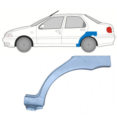 Painel de reparação do guarda-lamas traseiro para Fiat Siena 1997-2001 / Esquerdo 8131