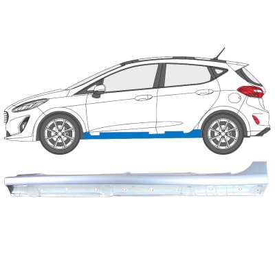 Soleira completa para Ford Fiesta 2017-2023 / Esquerdo 16266