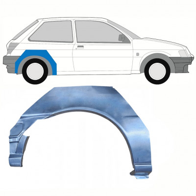 Painel de reparação do guarda-lamas traseiro para Ford Fiesta 1989-1995 / Direito 8745