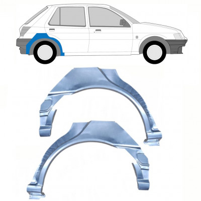 Painel de reparação do guarda-lamas traseiro para Ford Fiesta 1989-1995 / Esquerda+Direita / Conjunto 10526