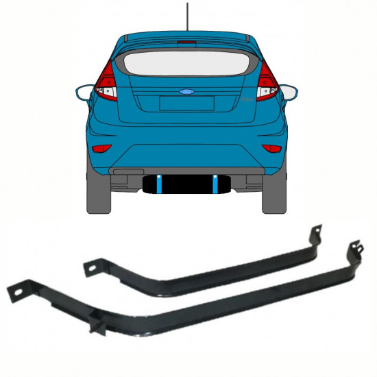 Abraçadeira do tanque de combustível para Ford Fiesta 2008-2017 10598