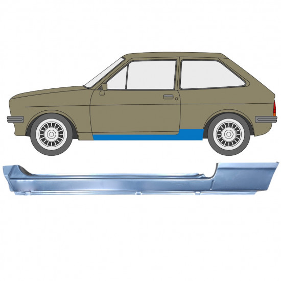 Painel de reparação da soleira para Ford Fiesta 1976-1983 / Esquerdo 12033