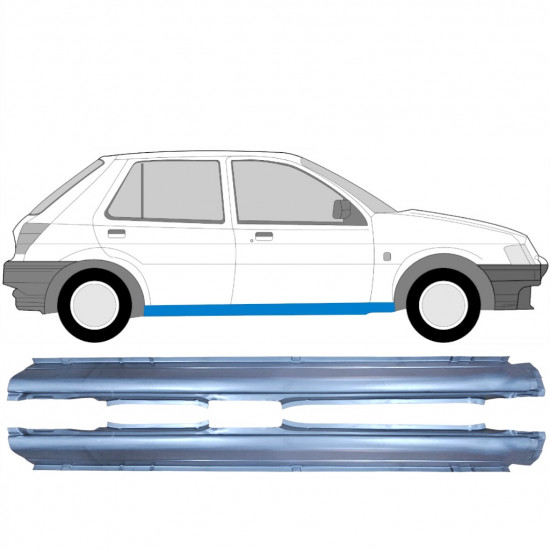 Soleira completa para Ford Fiesta 1989-1995 / Esquerda+Direita / Conjunto 10499