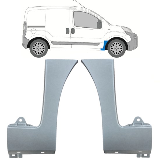 Painel de reparação do guarda-lamas dianteiro para Peugeot Bipper 2007-2017 / Esquerda+Direita 16946