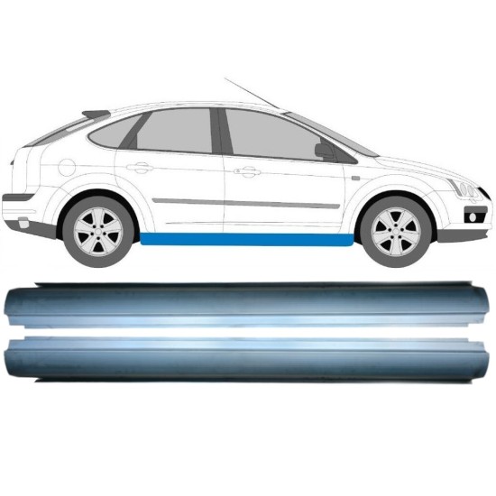 Painel de reparação da soleira para Ford Focus 2004-2010 / Esquerda+Direita / Conjunto 16105