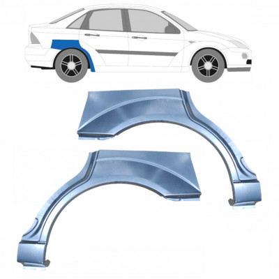 Painel de reparação do guarda-lamas traseiro para Ford Focus 1998-2007  / Esquerda+Direita / SEDAN / Conjunto 6562