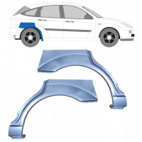 Painel de reparação do guarda-lamas traseiro para Ford Focus 1998-2007 / Esquerda+Direita / Conjunto 6289