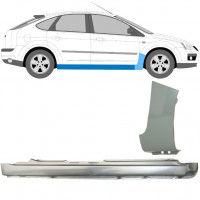 Soleira completa com reparação de guarda-lamas dianteiro para Ford Focus 2004-2011 / Direito / Conjunto 8735