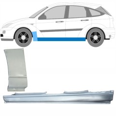 Soleira completa com reparação de guarda-lamas dianteiro para Ford Focus 1998-2004 / Esquerdo / Conjunto 8734