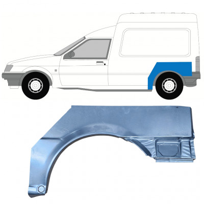 Painel de reparação do guarda-lamas traseiro para Ford Courier 1989-1995 / Esquerdo 7829