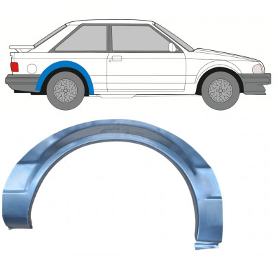 Painel de reparação do guarda-lamas traseiro para Ford Escort 1980-1986 / Direito 7816
