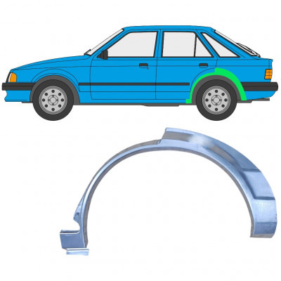 Painel de reparação do guarda-lamas traseiro para Ford Escort 1980-1986 / Esquerdo 7821